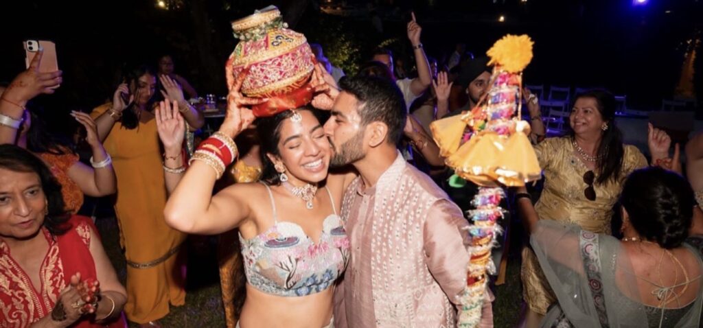 Destination wedding DJ performance during Jago ceremony Portugal