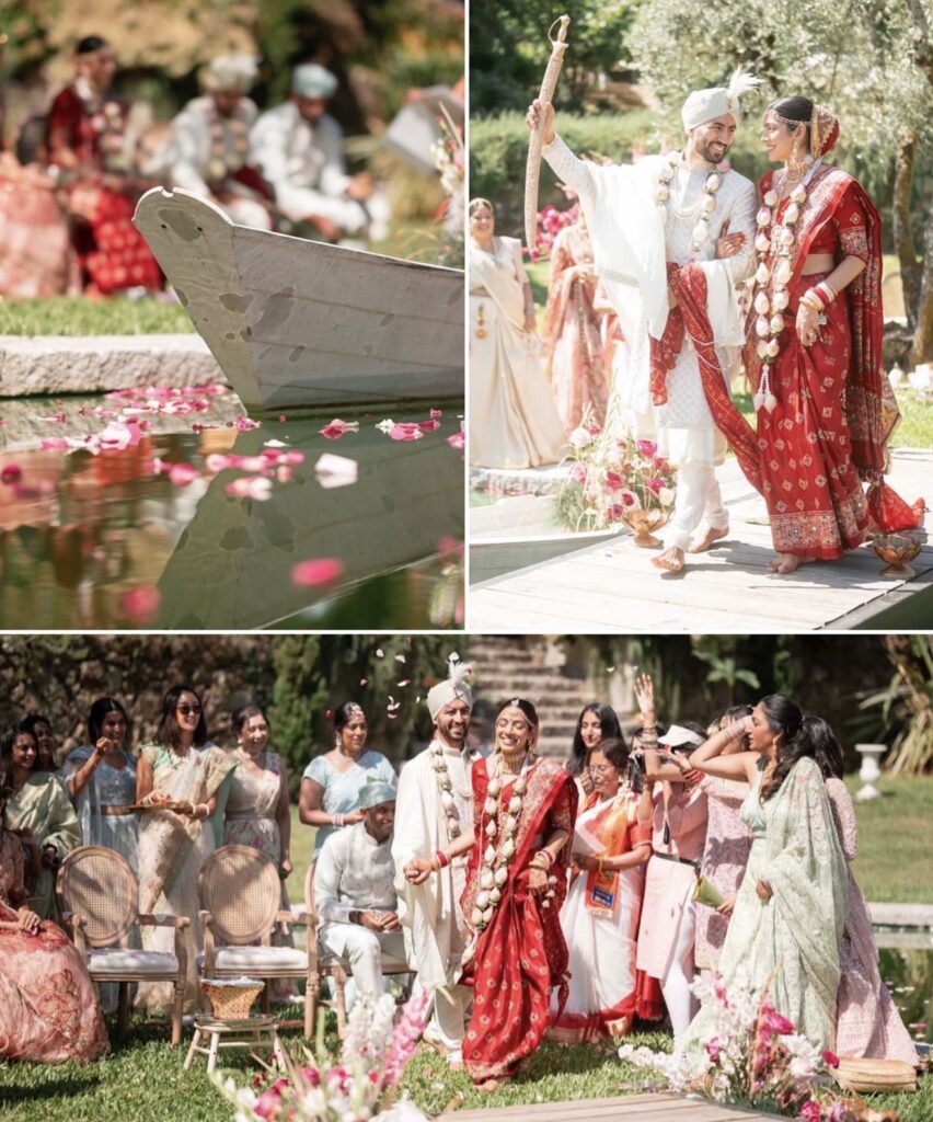 Indian wedding ceremony family moments destination wedding Portugal