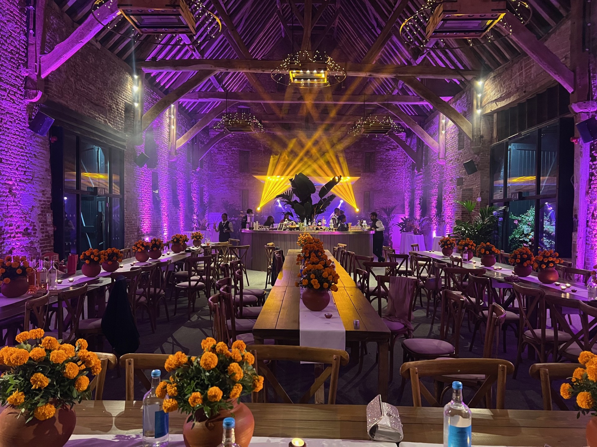 Luxury wedding venue production lighting setup London - AK Musik